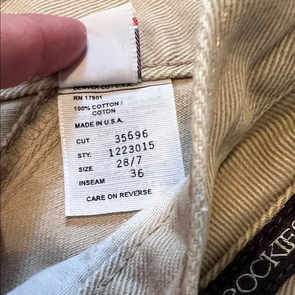 Vintage Authentic Rockies Jeanswear Size 28/7 Inseam 36 Style 1223015